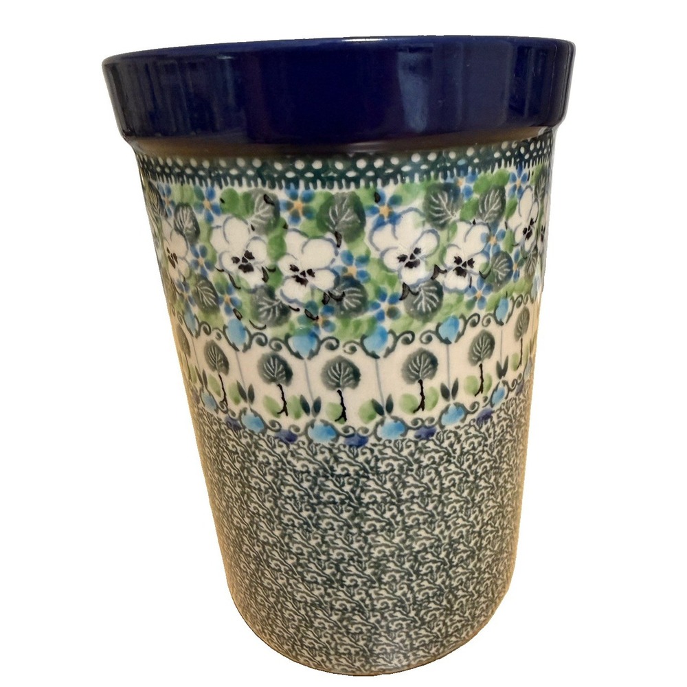 Ceramika Artystyczna Unikat 4795 Polish Pottery Utensil Crock Boleslawiec